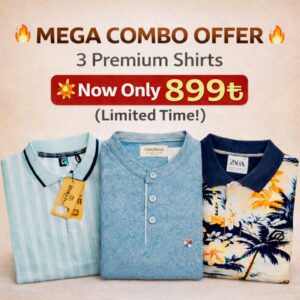 3 premium polo shirts mega combo